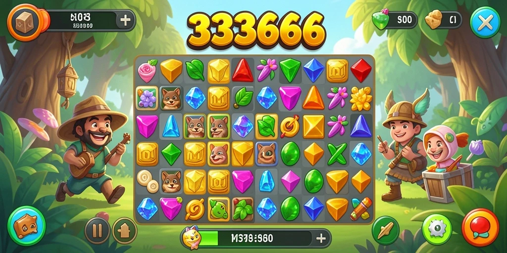 Tampilan gameplay seru dari 333666 yang menggugah selera bermain.