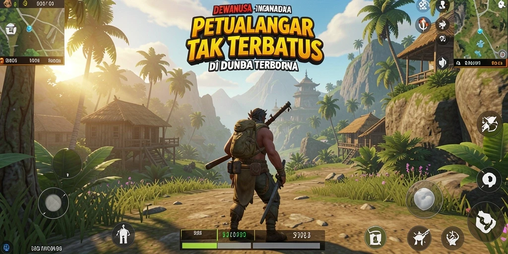 Gameplay DEWANUSA yang menakjubkan dalam dunia terbuka.
