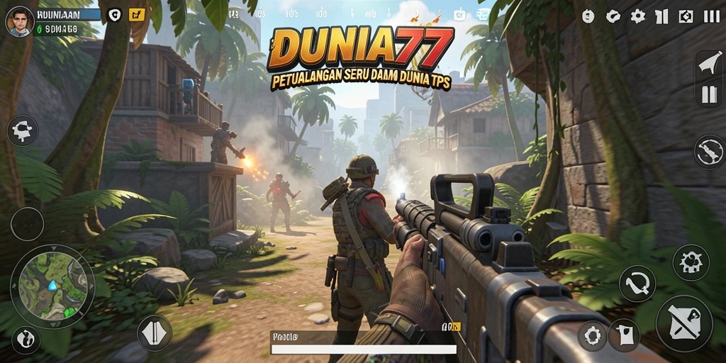 Gameplay seru dari DUNIA77 dalam mode TPS yang menegangkan.