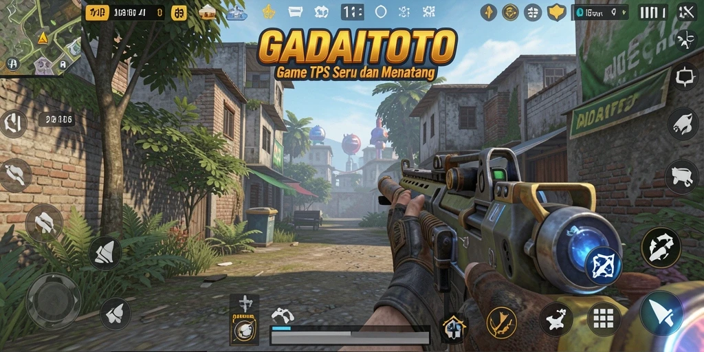Gameplay GADAITOTO menunjukkan aksi tembak-menembak yang seru.