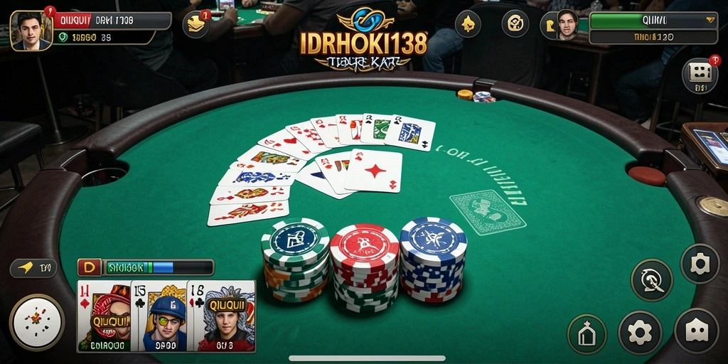 Tampilan gameplay QiuQiu yang seru di IDRHOKI138.