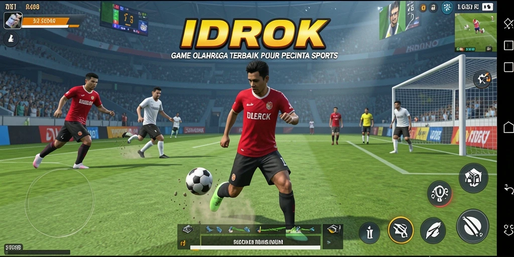 Screenshot IDROK menampilkan momen pertandingan seru dalam olahraga.
