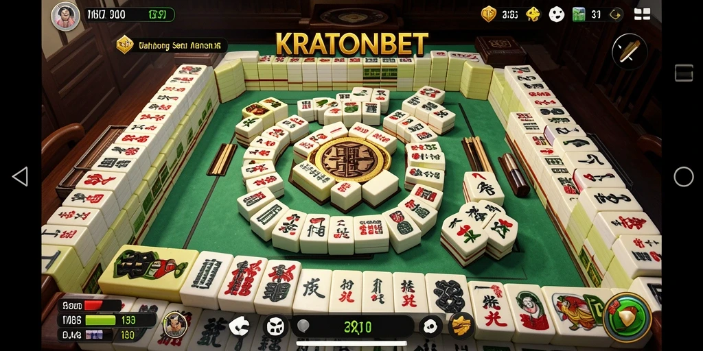 Screenshot utama KRATONBET menampilkan gameplay Mahjong yang seru dan menarik.