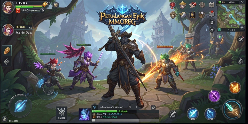 Screenshot gameplay MMORPG LOS303 yang mengesankan.