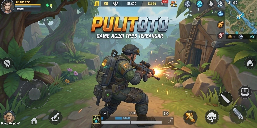 Tampilan gameplay menegangkan dalam aksi TPS PULITOTO.