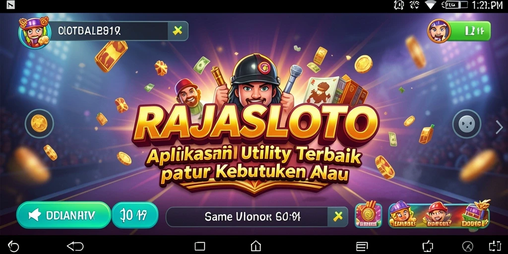 Tampilan utama RAJASLOTO dengan antarmuka yang ramah pengguna.
