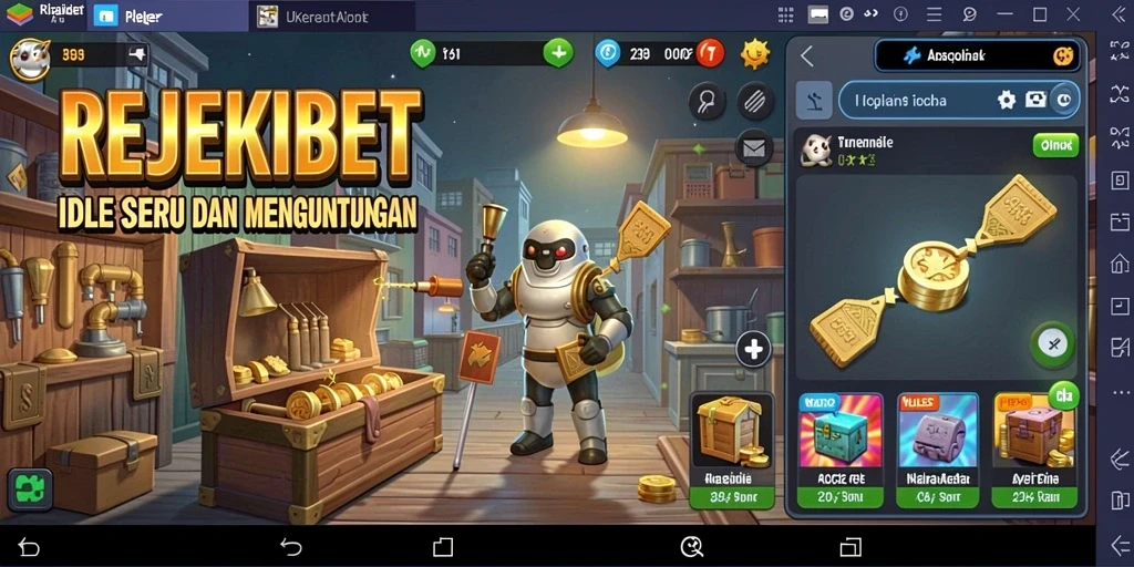 Tampilan gameplay Idle yang menarik di REJEKIBET.