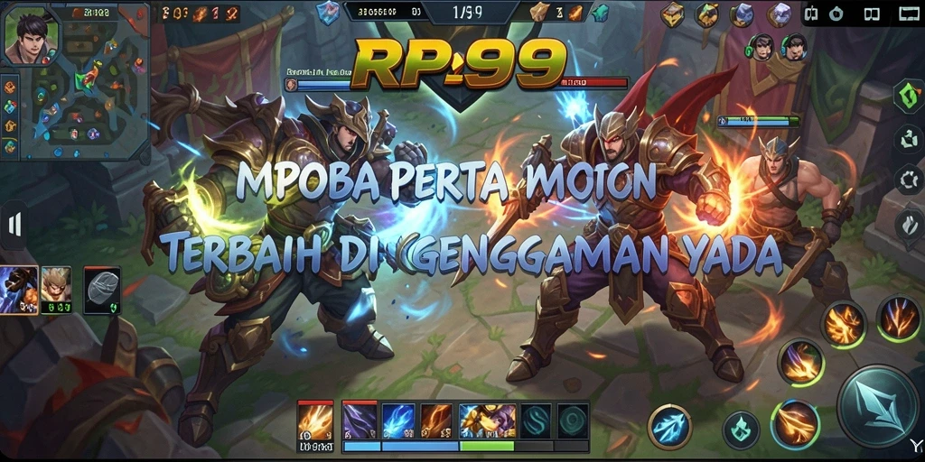 Screenshot gameplay RP99 menampilkan pertarungan seru antar tim.