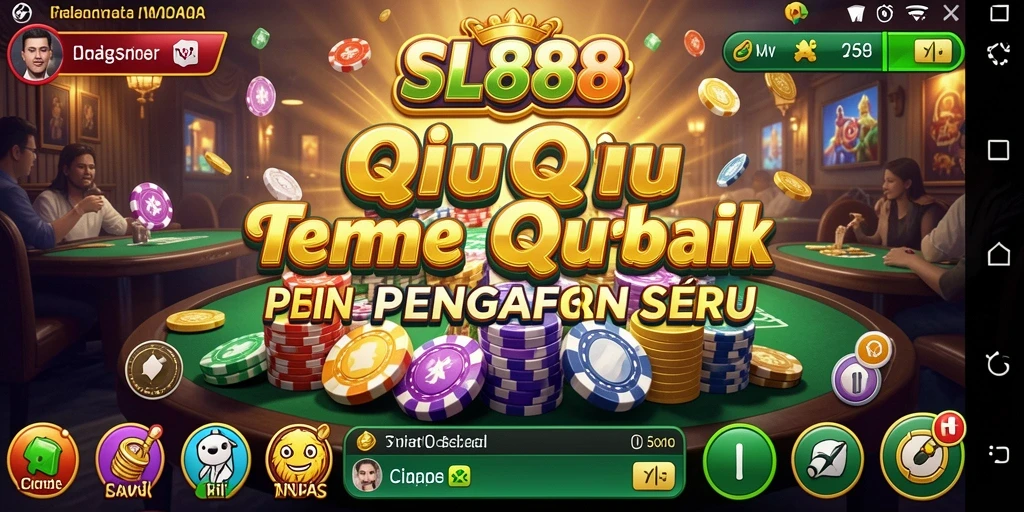 Tampilan gameplay QiuQiu yang menarik dan interaktif di SL888.